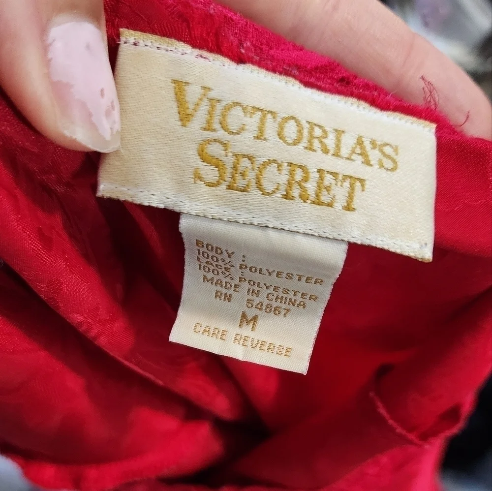 Victorias Secret Vintage Gold Label Lace Slip Dress size Medium